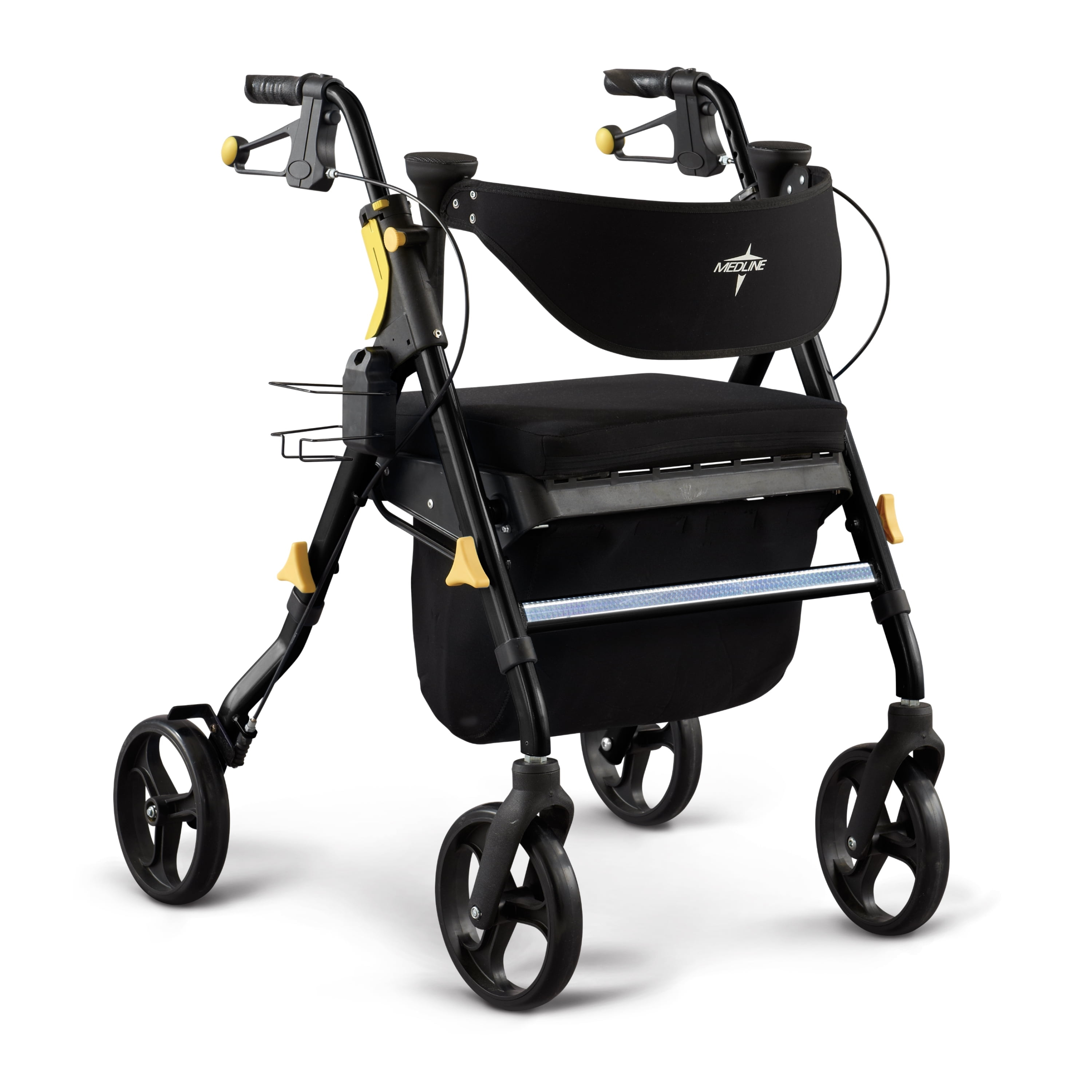 Hugo Elite Rollator Rolling Walker with Seat and Backrest