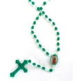 thumbnail image 2 of Our Lady of Guadalupe Green Plastic Rosaries/Virgen de Guadalupe Rosarios. Set of 50, 2 of 2
