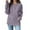 1Light Purple374, variant on Women'S T Shirts Button Down Fall Winter Seasonal Fashion Basic Shirt Classic Crew Neck Collar Long Sleeve Solid Color Fashionable Cozy Outdoor Activities Tee