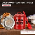 thumbnail image 2 of Bacon Grease Container with Strainer with Food Safe Silicone Spatula 46oz Enamel Rural Fat Container Keeper Recipe Dishwasher Safe, 2 of 10