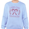 thumbnail image 2 of Candy Cane Christmas Club Sweatshirt Unisex Large Light Blue, 2 of 5