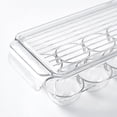 thumbnail image 2 of 2X Soporte para Huevos de PláStico Transparente - Soporte para Bandejas para 14 Huevos - Organizador para Refrigerador con Tapa Gratis, Contenedor de Almacenamiento, 2 of 5