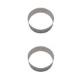 thumbnail image 2 of Matsuzay Mousse Ring Cake Mold Acero inoxidable Autoensamblaje Multi Tamaño Fondant Cookie Cupcake Ensalada Postre Die Tools 6 pulgadas (1.2 mm) 2Conjunto, 2 of 6