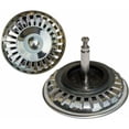 thumbnail image 1 of Elementos esenciales para el fregadero de la cocina, colador de acero inoxidable para fregadero de cocina con control excéntrico, ranuras estrechas de acero inoxidable duraderas para un drenaje, 1 of 5