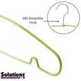 thumbnail image 3 of Solutions Cintre de Prét - Vert, Mince, Crochet Pivotant, Lot de 10, 3 of 4