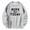 thumbnail image 4 of Sudadera con capucha para mujer, cuello redondo, cómoda, estampada, ropa deportiva SG, 4 of 8