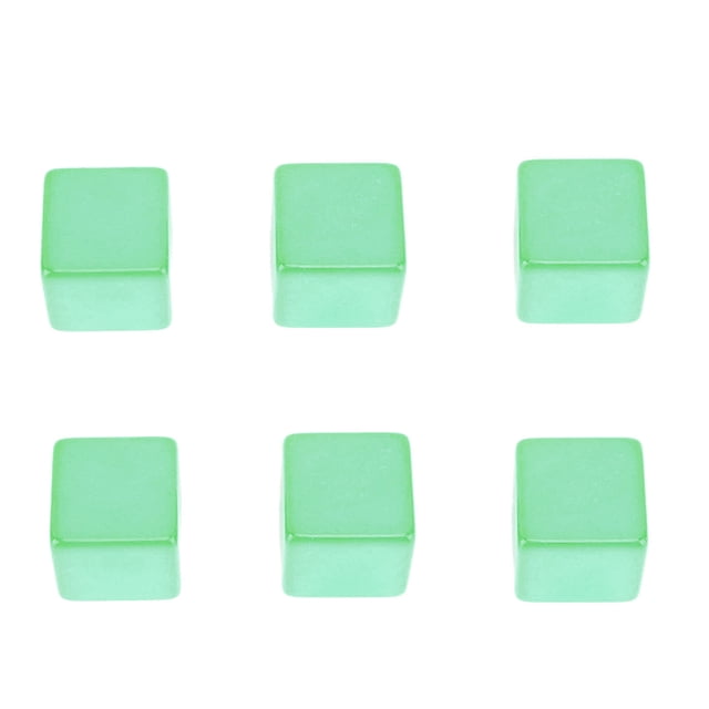 DIY Unfinished Blocks For Teaching And Gaming, 6 Sided Plastic Cubes With Personalized Learning, Family Game Party, And All Purpose Accessory