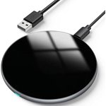 Jinsinto 15W fast wireless charger, Qi induction charger compatible with multiple smartphone models