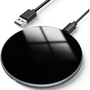 Jinsinto 15W chargeur sans fil rapide, chargeur d'induction Qi compatible avec plusieurs modèles de smartphone