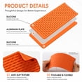 thumbnail image 4 of Universal Flexible Silicone & Aluminum Phone Stand, Bendable Rollable Foldable Design, Wrap Around Mount Holder for Laptop, Desk, Bed and Travel, Orange, 4x7.8in, 4 of 9
