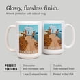 thumbnail image 2 of 15 fl oz Ceramic Mug, Rockport, Massachusetts, Lobster Fishing, Dishwasher & Microwave Safe, 2 of 5