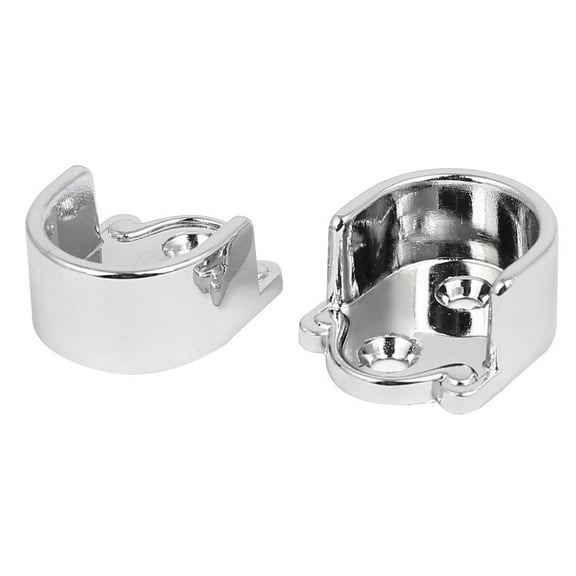 Soporte de riel de armario montado en la pared de aleación de zinc de 22 mm de diámetro, 2 piezas