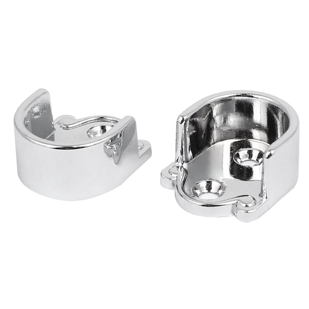 Soporte de riel de armario montado en la pared de aleación de zinc de 22 mm de diámetro, 2 piezas