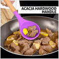 thumbnail image 4 of Juego de utensilios de cocina de silicona para cocina, 2 uds., utensilios de cocina antiadherentes resistentes al calor con mango de madera, 4 of 5