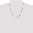thumbnail image 2 of 14k Yellow Gold 22 Inch 2.5mm Rope Chain Necklace Pendant Charm, 2 of 9