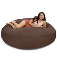 thumbnail image 1 of Jaxx Cocon Grand Fauteuil Poire pour Adultes, Chocolat (Ensemble de 1), 1 of 8