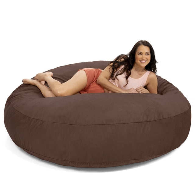 Jaxx Cocon Grand Fauteuil Poire pour Adultes, Chocolat (Ensemble de 1)