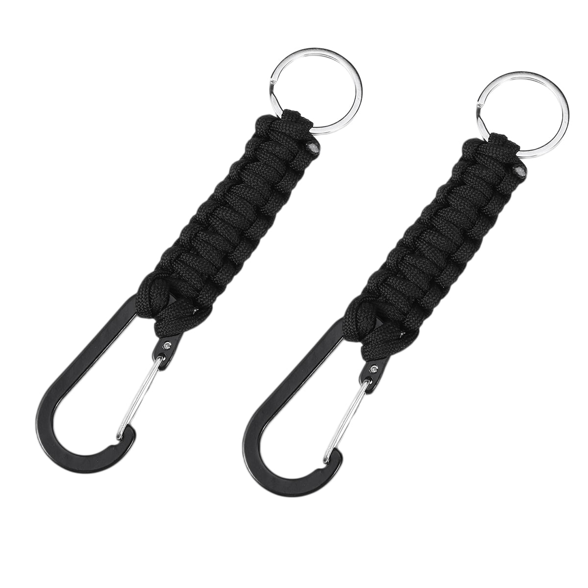 5Pack Keychain Ring Camping Carabiner Military Paracord Cord Rope Survival Kit 