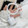 thumbnail image 4 of Cute iPhone Charger Cable Protector Classic Clear Design Charging Cable Protector for Women Girls Non-Yellowing Soft Wave Shape Charger Case, 4 of 8