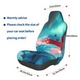 thumbnail image 3 of Wukai Aurora Borealis Village Full Set Car Seat Covers with Soft Padding Universal Auto Front Seats Protector and Cushion Mat, 3 of 5