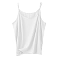 thumbnail image 3 of Womens Silk Camisole Spaghetti Strap Mulberry Silk Cami Tops Stretchable Real Knit Silk Tank Undershirt for Layerling White XL, 3 of 3