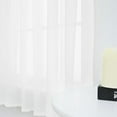 thumbnail image 4 of 1Pc Solid Color Modern Sheer Small Curtain for Kitchen and Living Room 52 x 36 Inch, 4 of 6
