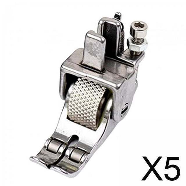 Prensatelas,Prensatelas para máquinas de coser industriales Cama plana,Pie guía ajustable para pespuntes acolchados,Prensatelas para cremalleras estrechas con borde decorativo,Piezas de