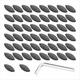 thumbnail image 1 of 50 Piezas de Sujetadores de Madera Contrachapada P15, Herramienta para Ensamblar Galletas, Conectores Invisibles para Carpintería, Pieza de Desmontaje y Montaje., 1 of 5