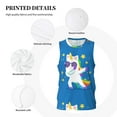 thumbnail image 3 of Honeii Cool Unicorn Star Golden print basktball shirt for men and women, Unisex basketball jersey for Theme party-Small, 3 of 6