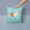 thumbnail image 2 of Carolines Treasures BB8054PW1414 Alpine Goat Blue Check Fabric Decorative Pillow, 14 x 14 in., 2 of 4