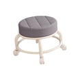 thumbnail image 2 of Tabouret à Roulettes Petit Robuste Repose-Pieds Confortable pour Bureau Cuisine Gris, 2 of 8