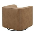thumbnail image 3 of 33" Swivel Barrel Chair, Modern Upholstered Lounge Chair, 360 Degree Swivel Club Chair, Accent Sofa Chair, Leisure Arm Chair for Living Room, 3 of 5