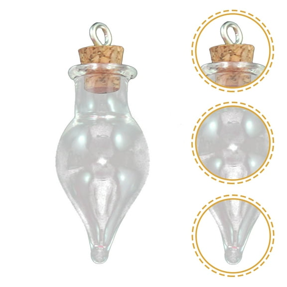 FRCOLOR  32 Pcs Mini Drift Bottle Small Shot Bottles with Lids Airtight Corks