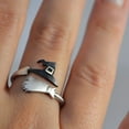 thumbnail image 2 of Decoración de Halloween Decoraciones de Halloween Anillo de Bruja de Halloween Anillos Creativos Anillos de Bruja de Moda Anillo con Sombrero de Bruja(Buy 2 Get 1 Free), 2 of 5