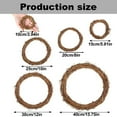 thumbnail image 2 of Miyuadkai 10 Inch Rattan Vine Wreath for Dollhouse Fruit Tree Christmas Decorations Macrame Craft Garland Front Door Hanging Rustic Holiday Decor, 2 of 7