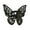 Black, variant on Grofry Women Ring Hollow Out Butterfly Shape Alloy Adjustable Opening Ring Banquet Party Wedding Jewelry