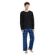 thumbnail image 2 of GLOBAL Conjunto de Pijama de Franela y Playera de Manga Larga para Hombre 100% Algodón Cuadros Azules M, 2 of 6