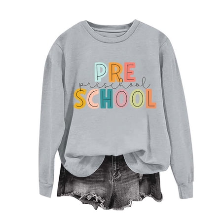 Heisall Women s Fashionable Loose Casual Printed Long Sleeved Sweatshirt Top