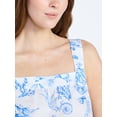 thumbnail image 2 of Joyspun Women's Wide Strap Cotton Tank Top and Pants Pajama Set, 2-Piece, Sizes XS-3X, 2 of 4
