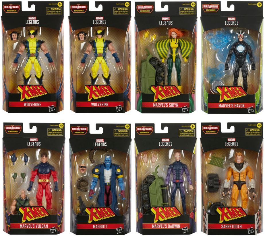 XMen Marvel Legends Bonebreaker Series Case of 8 Action Figures