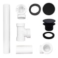 thumbnail image 6 of Westbrass Sch. 40 PVC Bathtub Assembly with Tip-Toe Drain and No-Hole Overflow, Matte Black (12-Pack), 6 of 15