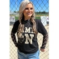 thumbnail image 2 of Casual Sheer Long Sleeve Top for Game Day - Black Round Neck Design | [ZhiHiMeRi] | M, 2 of 4