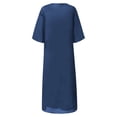thumbnail image 2 of Robes d'Été pour Femmes 2025 Robe d'Été Deux Pièces Impression Numérique 3D Mode Robe Extérieure Robe Femme Bleu Foncé TG, 2 of 3
