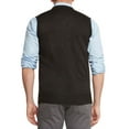 thumbnail image 3 of True Rock Men's Argyle V-Neck Sweater Vest (Black/Blue/Gray, X-Large), 3 of 3