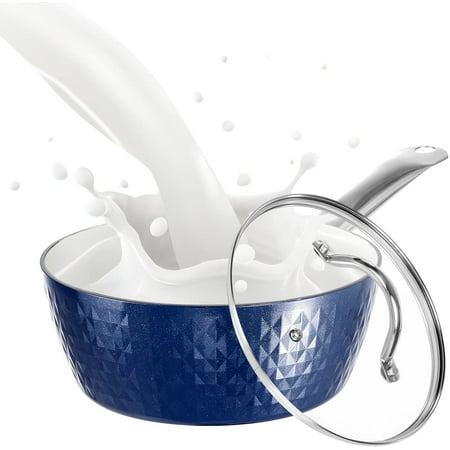 

RAINBEAN Pot Saucepan with Lid Small Nonstick Saucepan with Lid Small Soup Pot