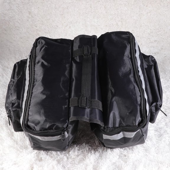 WEUVEB Bike Bags Double Side Seat Bag Black Multifunctional for Bicycle