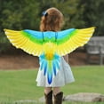 thumbnail image 3 of Conjunto de disfraz de pájaro Fernando para niños Capa Y Máscara de Alas de loro disfraz de Halloween amarillo, 3 of 8