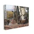 thumbnail image 3 of Stupell Industries Elk Family Woodland Foliage Animals & Insects Painting Gallery Wrapped Canvas Print Wall Art, 40 x 30, 3 of 7