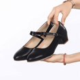 thumbnail image 4 of Zapatos de baile multicolores a la moda, zapatos de baile latino para mujer, tacones de cuero, fondo suave, zapatos de baile modernos para fiesta, salón de baile, Tango, 4 of 5