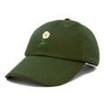 thumbnail image 4 of DALIX Daisy Flower Hat Womens Floral Baseball Cap in Olive, 4 of 6